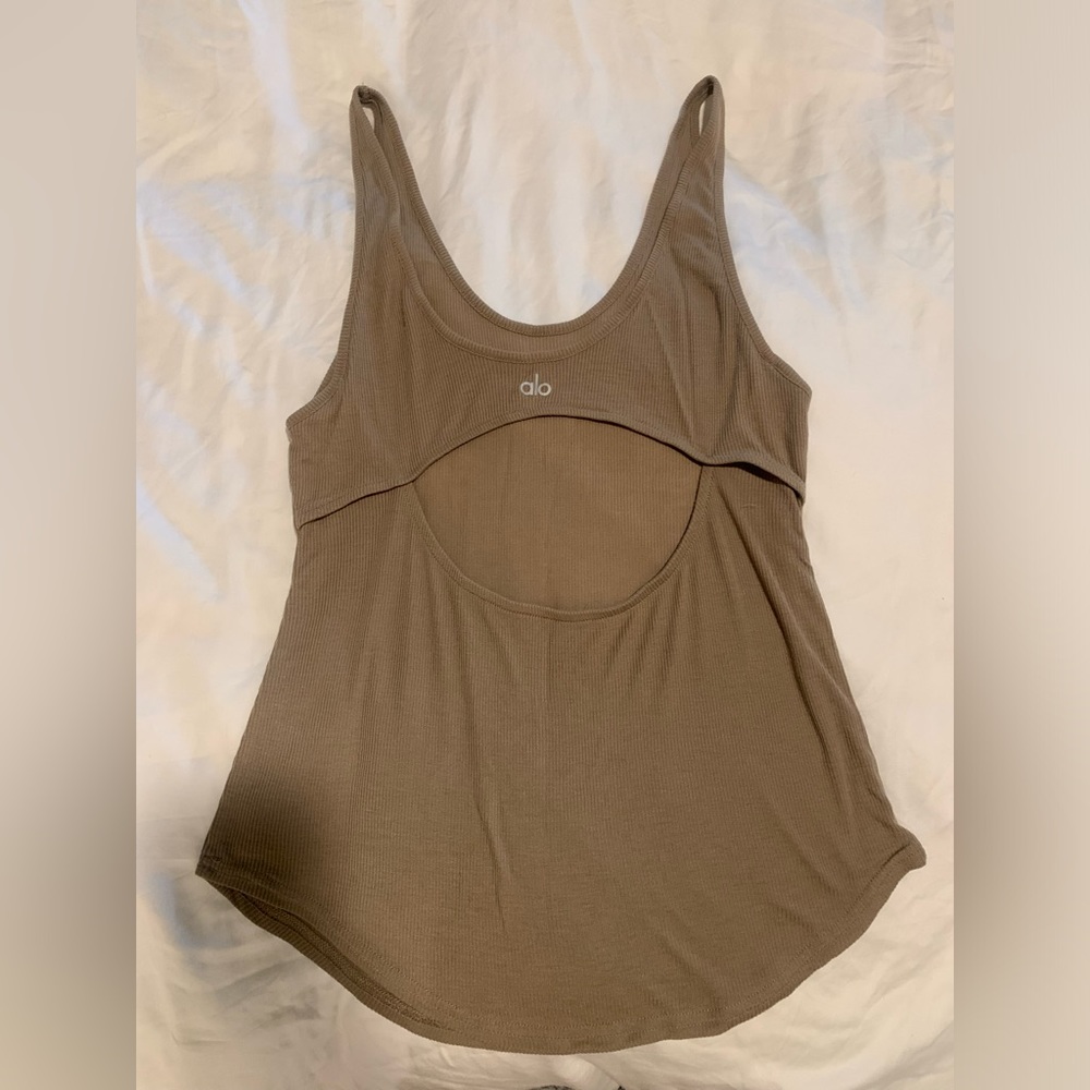 All Yoga tank with open back
